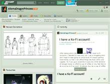 Tablet Screenshot of ailemadragonprincess.deviantart.com