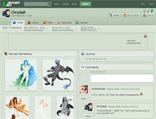 Tablet Screenshot of chrystali.deviantart.com