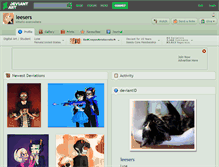 Tablet Screenshot of leesers.deviantart.com