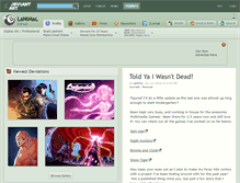 Tablet Screenshot of lanimal.deviantart.com