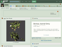 Tablet Screenshot of dgmm.deviantart.com
