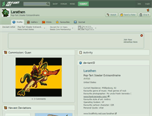 Tablet Screenshot of larathen.deviantart.com