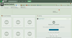 Desktop Screenshot of mephilesthedarkx.deviantart.com