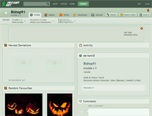 Tablet Screenshot of bishop91.deviantart.com