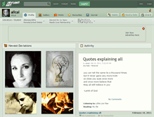 Tablet Screenshot of alical.deviantart.com