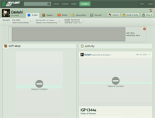 Tablet Screenshot of damahl.deviantart.com
