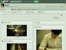 Tablet Screenshot of beself.deviantart.com