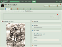 Tablet Screenshot of civis-romanus-sum.deviantart.com