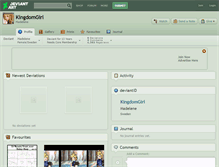 Tablet Screenshot of kingdomgirl.deviantart.com