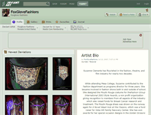 Tablet Screenshot of foxglovefashions.deviantart.com