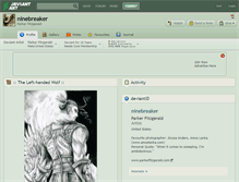 Tablet Screenshot of ninebreaker.deviantart.com