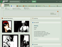 Tablet Screenshot of ninfula.deviantart.com