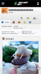 Mobile Screenshot of bebebebebebebebe.deviantart.com