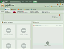 Tablet Screenshot of jessicaelwood.deviantart.com