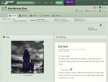 Tablet Screenshot of mischievous-eyes.deviantart.com