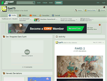 Tablet Screenshot of dyel75.deviantart.com
