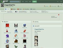 Tablet Screenshot of dragoneldarfire.deviantart.com