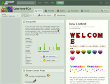 Tablet Screenshot of color-love-fc.deviantart.com