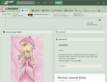 Tablet Screenshot of beckyboc.deviantart.com