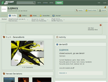 Tablet Screenshot of djsphyx.deviantart.com