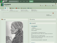 Tablet Screenshot of mixedspirit.deviantart.com