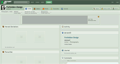 Desktop Screenshot of forbidden-design.deviantart.com