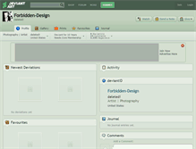 Tablet Screenshot of forbidden-design.deviantart.com