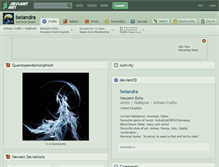 Tablet Screenshot of belandra.deviantart.com
