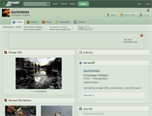 Tablet Screenshot of duckmiesta.deviantart.com