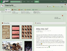 Tablet Screenshot of chaos-turtle.deviantart.com