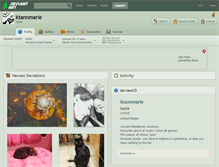 Tablet Screenshot of ktannmarie.deviantart.com