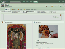 Tablet Screenshot of cathm.deviantart.com