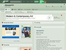 Tablet Screenshot of alienated101.deviantart.com