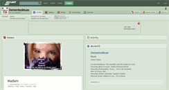 Desktop Screenshot of dementedmuse.deviantart.com