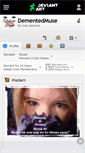 Mobile Screenshot of dementedmuse.deviantart.com