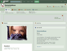 Tablet Screenshot of dementedmuse.deviantart.com