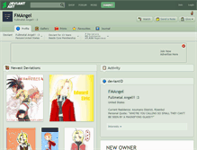 Tablet Screenshot of fmangel.deviantart.com