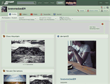 Tablet Screenshot of lovewrecked09.deviantart.com