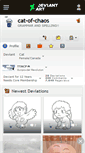 Mobile Screenshot of cat-of-chaos.deviantart.com