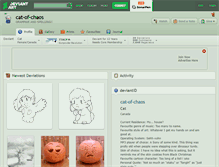 Tablet Screenshot of cat-of-chaos.deviantart.com