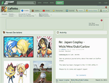 Tablet Screenshot of caffekko.deviantart.com