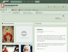 Tablet Screenshot of blackbirdbethie88.deviantart.com