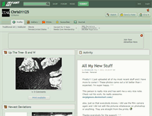 Tablet Screenshot of chris01125.deviantart.com