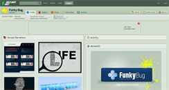 Desktop Screenshot of funky-bug.deviantart.com