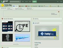 Tablet Screenshot of funky-bug.deviantart.com