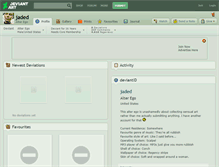 Tablet Screenshot of jaded.deviantart.com