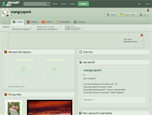 Tablet Screenshot of mangryspork.deviantart.com