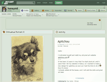 Tablet Screenshot of honeymil.deviantart.com