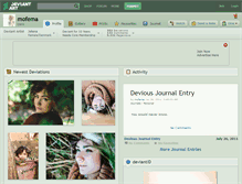 Tablet Screenshot of mofema.deviantart.com