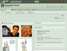 Tablet Screenshot of mythbusters-fanclub.deviantart.com